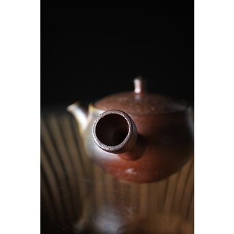 萬古焼 山本広巳 焼締急須　P234 