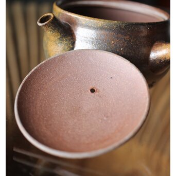 萬古焼 山本広巳 焼締急須　P234 