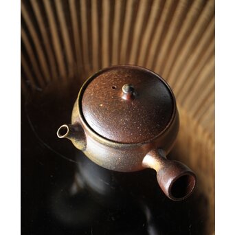 萬古焼 山本広巳 焼締急須　P234 