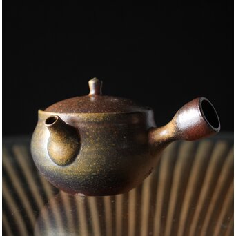 萬古焼 山本広巳 焼締急須　P234 