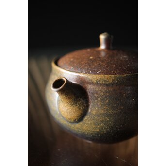 萬古焼 山本広巳 焼締急須　P234 