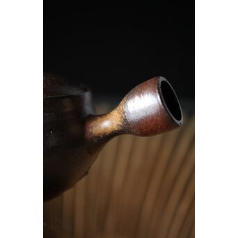 萬古焼 山本広巳 焼締急須　P234 