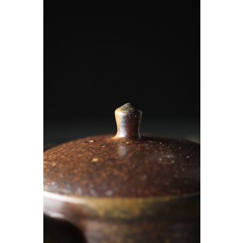 萬古焼 山本広巳 焼締急須　P234 