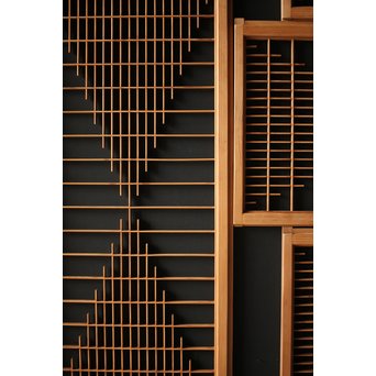 組子欄間/天袋引戸 在庫6枚　R0093 