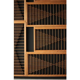 組子欄間/天袋引戸 在庫6枚　R0093 