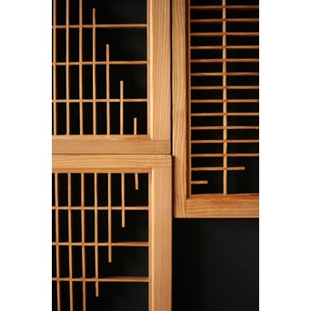 組子欄間/天袋引戸 在庫6枚　R0093 