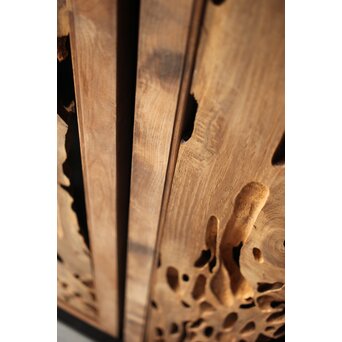 自然木/虫食手 堅木の欄間 2枚1組　R0094 