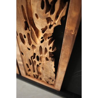 自然木/虫食手 堅木の欄間 2枚1組　R0094 