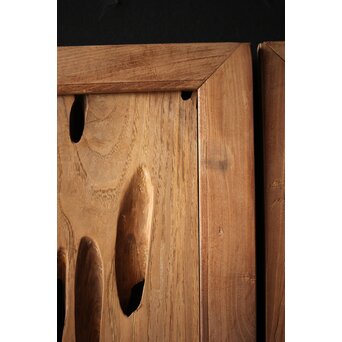 自然木/虫食手 堅木の欄間 2枚1組　R0094 