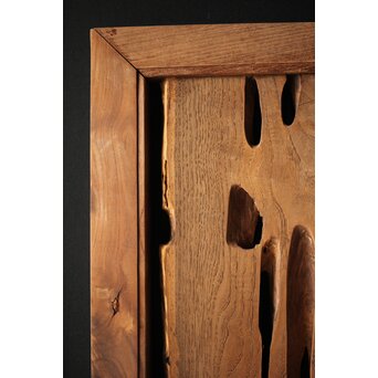 自然木/虫食手 堅木の欄間 2枚1組　R0094 