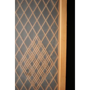 両面ガラス 小型組子欄間　R0096 