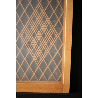 両面ガラス 小型組子欄間　R0096 