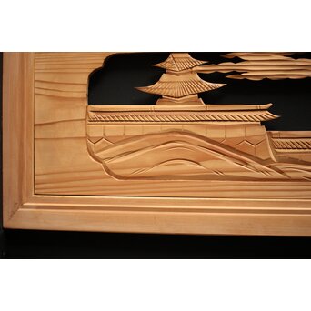 木彫欄間 2枚1組　R0100 