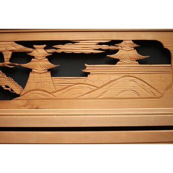 木彫欄間 2枚1組　R0100 