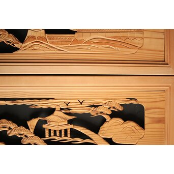 木彫欄間 2枚1組　R0100 