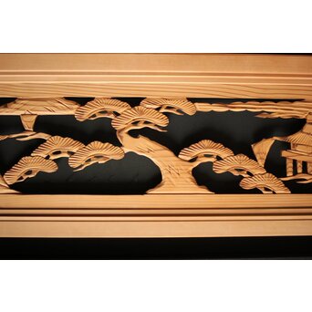 木彫欄間 2枚1組　R0100 