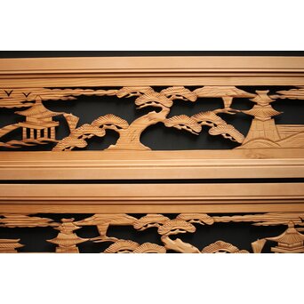 木彫欄間 2枚1組　R0100 