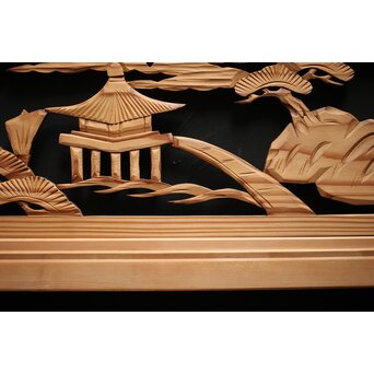 木彫欄間 2枚1組　R0100 