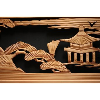 木彫欄間 2枚1組　R0100 