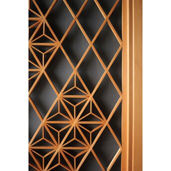 散らし組子 片面ガラス欄間　R0102 