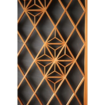 散らし組子 片面ガラス欄間　R0102 