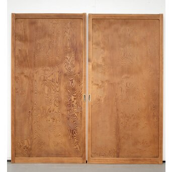 良杢 一枚板建具 2枚1組　B1008Y 