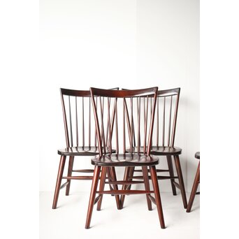 松本民芸家具 ＮＣ型ダイニングチェアー 4脚1組　T442 