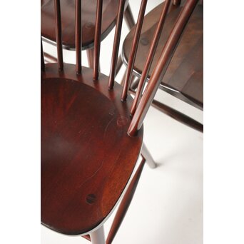 松本民芸家具 ＮＣ型ダイニングチェアー 4脚1組　T442 