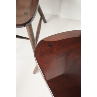 松本民芸家具 ＮＣ型ダイニングチェアー 4脚1組　T442 