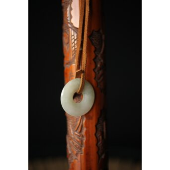 近江八景 竹香筒　U246 