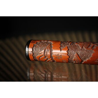 近江八景 竹香筒　U246 