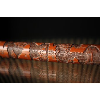 近江八景 竹香筒　U246 