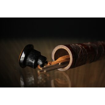 近江八景 竹香筒　U246 