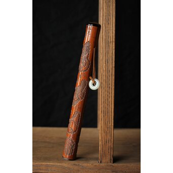 近江八景 竹香筒　U246 