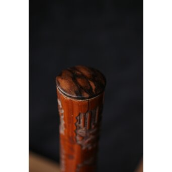 近江八景 竹香筒　U246 