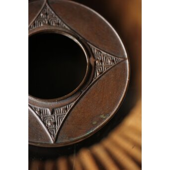 初代 長野垤志 青銅喫煙具 煙草入れ灰皿　M259 