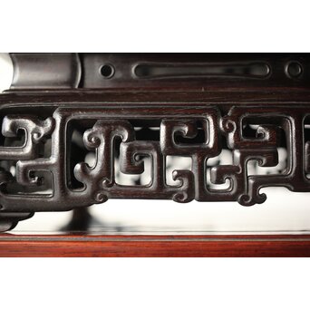 紫檀意 明清家具意 唐木如意紋卓 盆栽卓　X293 