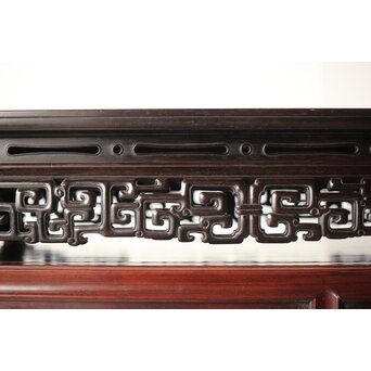 紫檀意 明清家具意 唐木如意紋卓 盆栽卓　X293 