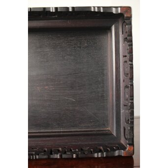 紫檀意 明清家具意 唐木如意紋卓 盆栽卓　X293 