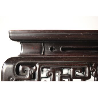 紫檀意 明清家具意 唐木如意紋卓 盆栽卓　X293 