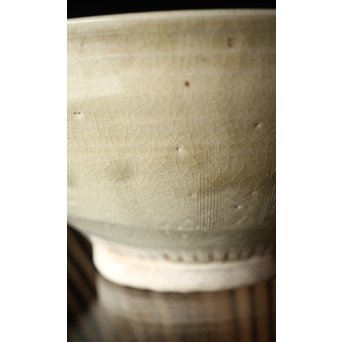 初代 真清水蔵六 珠光青磁魚紋大鉢　P239 