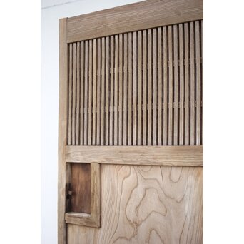 白銀化 格子欅蔵戸　W036Y 