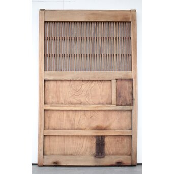 白銀化 格子欅蔵戸　W036Y 