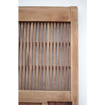 白銀化 格子欅蔵戸　W036Y 