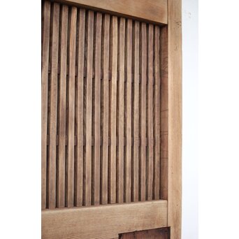 白銀化 格子欅蔵戸　W036Y 