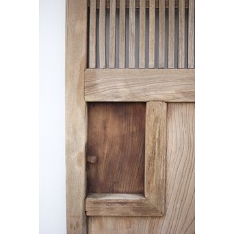 白銀化 格子欅蔵戸　W036Y 