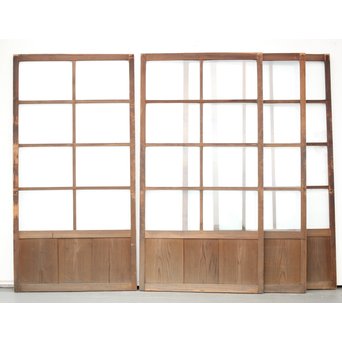 クリアガラス戸L 4枚1組　D183 