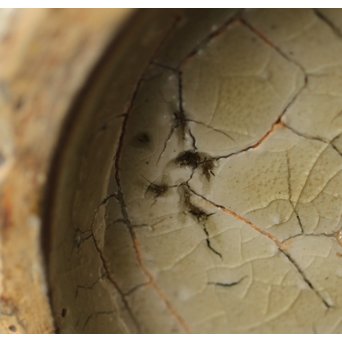 人間国宝 壷屋焼 金城次郎作 魚文 壷 花瓶　P241 