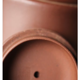 中国宜興 王石耕 紫砂朱泥急須　P242 