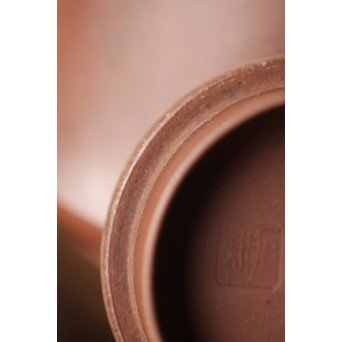 中国宜興 王石耕 紫砂朱泥急須　P242 